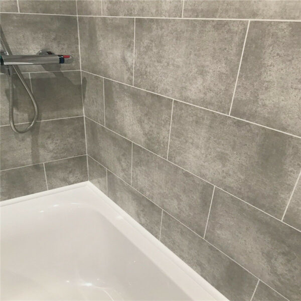Grey Cutline 8mm x 250mm x 2700mm Thick Shower Wall Panels 8mm Wide