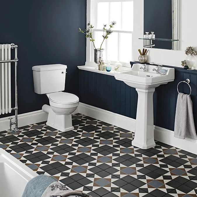 Nuie Carlton 4-Piece Traditional 2TH Bathroom Suite - 500mm Basin