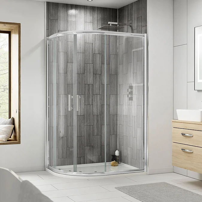 LH Offset Quadrant Shower Enclosure inc. Tray 1200 x 900mm