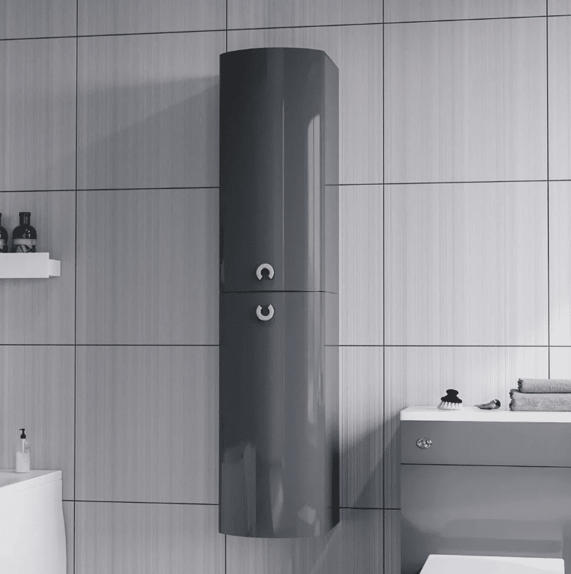 Tallboy LH Anthracite Cabinet Storage 1400mm