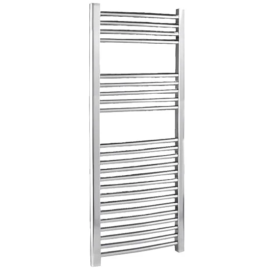 Chrome Curved Ladder Heated Towel Rail 500 x 1100mm