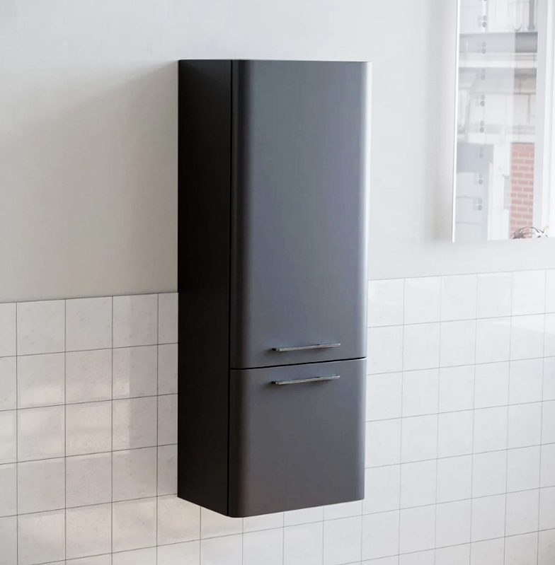 1000mm Flat Pack Wall Hung Storage Cabinet Anthracite