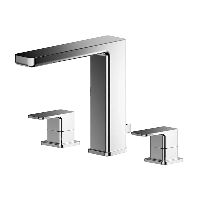 Windon Chrome 3TH Basin Mixer with Pop-up Waste