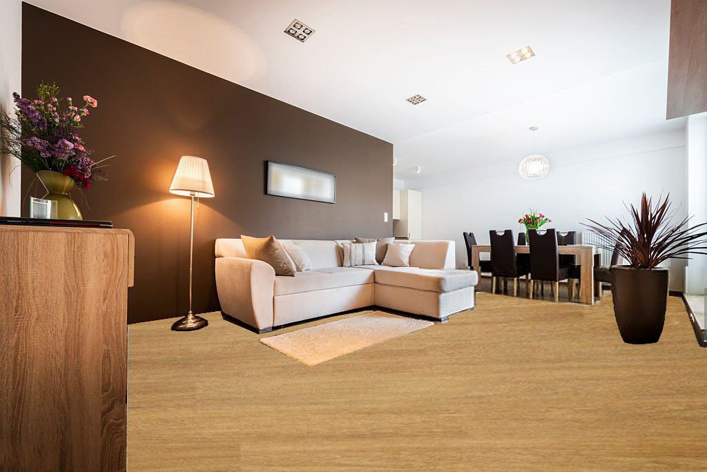 LVT Gingerbread Oak Vinyl Flooring Waterproof Planks Covers 8.64M² Area