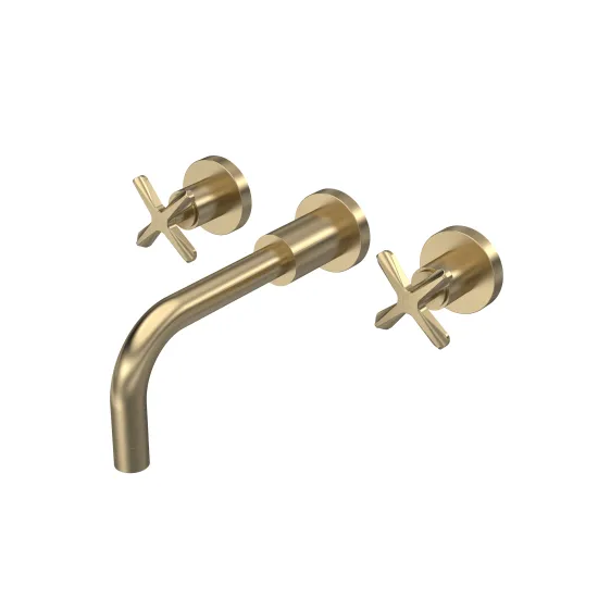 Aztec Wall Mount 3 Tap Hole Basin Mixer
