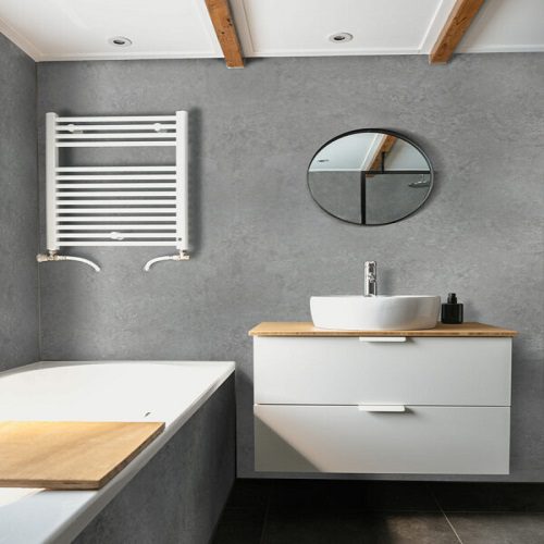 Concrete Grey 1000mm x 2400mm x 10mm Thick Shower Wall Panels