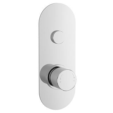 Round Push Button Shower Valve - One Outlet