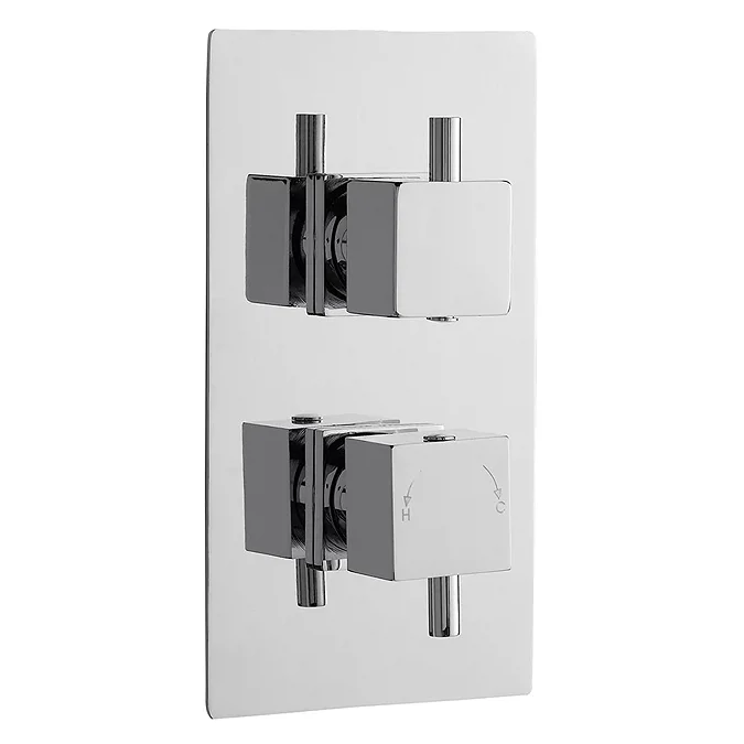 Series L Twin Concealed Thermostatic Shower Valve - Chrome