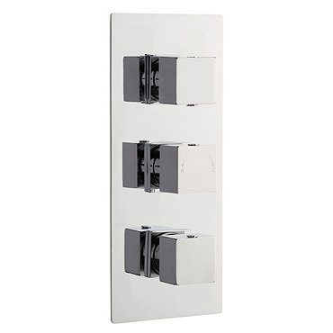 Modern Square Triple Concealed Thermostatic Shower Valve with Diverter