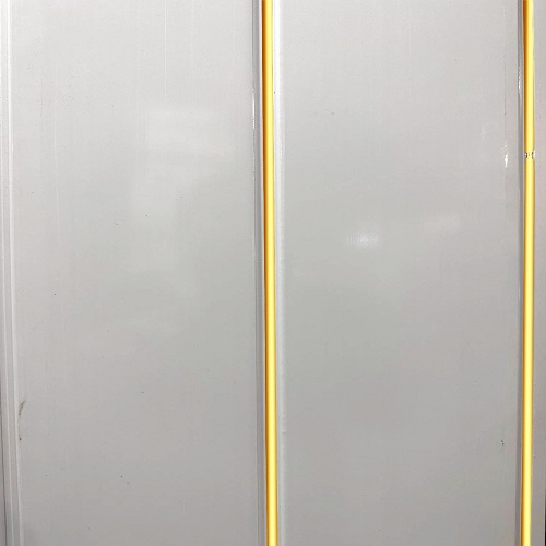 White Gloss Gold Strip 8mm x 250mm x 2700mm Thick Shower Wall Panels 8mm Wide